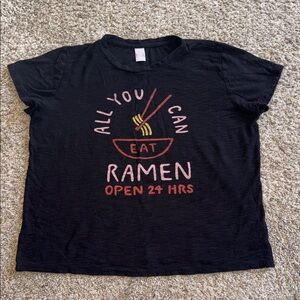 MCLA 24hr ramen graphic tee size large